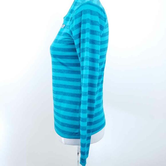New Balance Stripe Long Sleeve Shirt Workout XS XSMALL Lightweight Exercise Gym - Picture 3 of 6